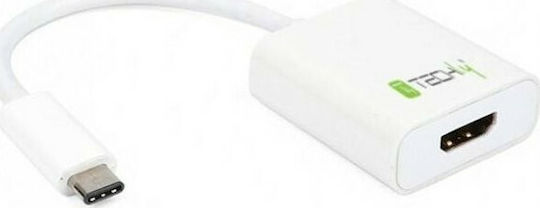 Techly USB-C male - HDMI female (020409)