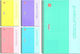 Typotrust Spiral Heft Geregelt A4 90 Blätter 3 Themen Document Pastel 21x30cm 1Stück (Μiverse Farben)