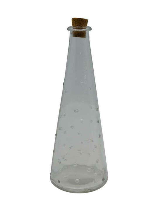 Ankor Glass Bottle with Cork Transparent 230ml