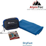 AlpinPro DryFast Πετσέτα Προσώπου Microfiber Μπλε 50x30εκ.