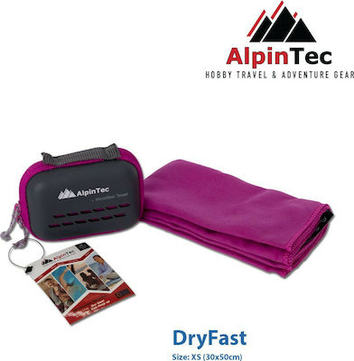 AlpinPro DryFast Towel Face Microfiber Purple 50x30cm.