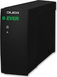 Ever Power Systems DUO II Pro 1000 UPS Off-Line 1000VA 600W with 4 IEC Power Plugs