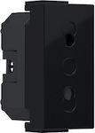 Aca Modys Single Power Safety Socket Black