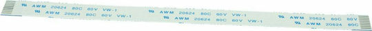 Powertech FFC Cable - Ribbon 8 PIN 1.0mm Pitch (140mm) C TYPE (CON-R006)