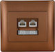 Elmark Rhyme Doppelter in Braun Farbe 11746