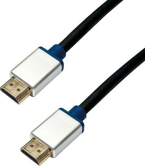 LogiLink HDMI 2.0 Premium High Speed 4K 60Hz HDR Cable HDMI male - HDMI male 3m Μαύρο