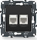Aca Prime Front Double Network Socket RJ45 Cat6...