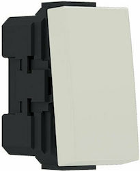 Aca Modys Recessed Electrical Lighting Wall Switch no Frame Basic Aller Retour White