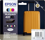 Epson 405XL Πακέτο 4 Μελανιών Εκτυπωτή InkJet Κίτρινο / Κυανό / Ματζέντα / Μαύρο (C13T05H64010)