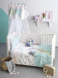 Palamaiki Baby Crib Bedding Set Baby Satin 7pcs...