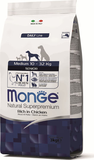 Daily Line Senior Medium 3kg Dry Food for Senior Medium Breed Dogs with Chicken