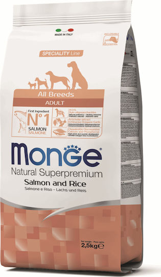 Monge Speciality Line Adult 12kg Ξηρά Τροφή για Ενήλικους Σκύλους Μεσαίων & Μεγαλόσωμων Φυλών με Πάπια και Σολομό