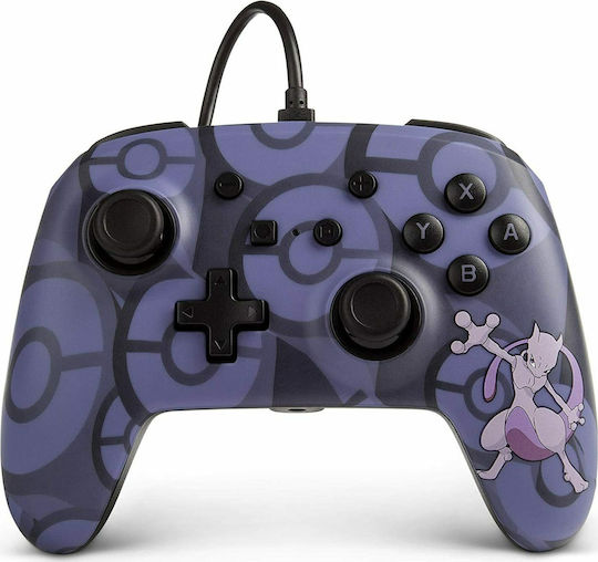 PowerA Enhanced Wired Gamepad for Switch Mewtwo