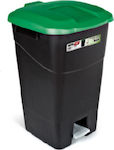 Tayg Kunststoff Gewerbliche Abfallbehälter Abfall mit Pedal 50Es Schwarz