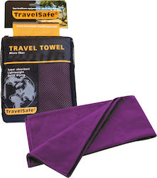 Travelsafe ΜF Handtuch Gesicht Mikrofaser Lila 120x60cm.