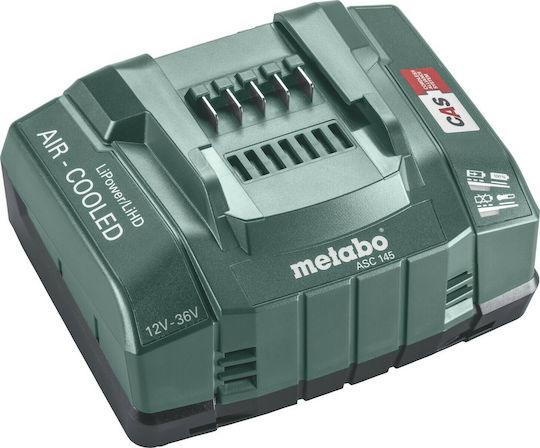 Metabo Φορτιστής Μπαταριών Εργαλείου 12-36V Λιθίου ASC 145