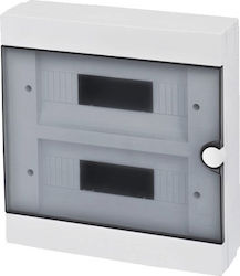 Elmark Wall mounted 12-Elements Fuse Box with 3 Rows 60365