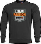 Pentagon Hawk "Train Your Passion" Sweater Hanorac în culoarea Negru K09019-TP-01