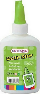 Keyroad Liquid Glue White Glue Washable Large Size for Crafts 60gr No Solvents 971294