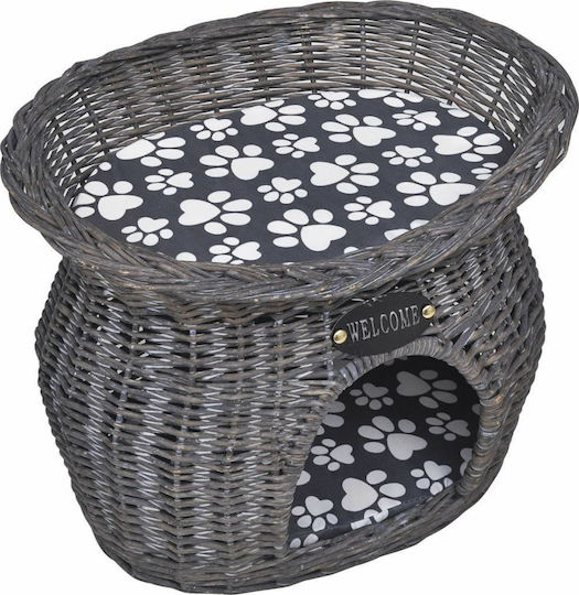 vidaXL Nest Pisici Gri 44x33x34cm