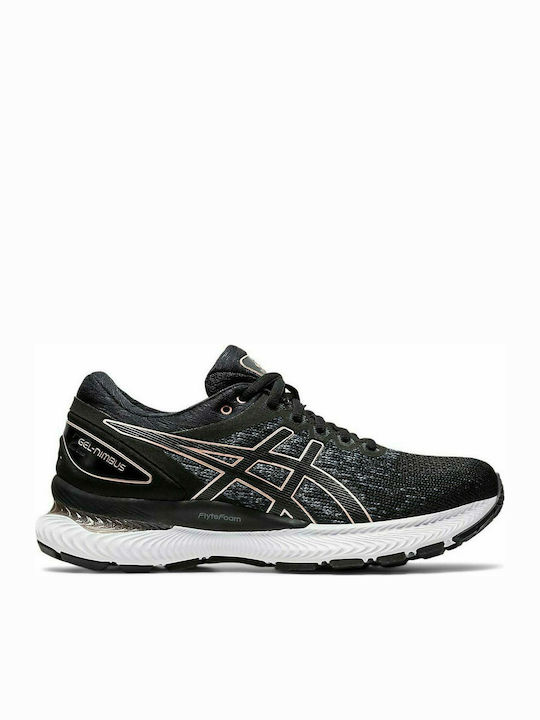 ASICS Gel-Nimbus 22 Knit Γυναικεία Αθλητικά Παπούτσια Running Μαύρα