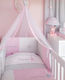 Baby Oliver Baby Crib Bedding Set Lucky Star Des. 308 6pcs Pink