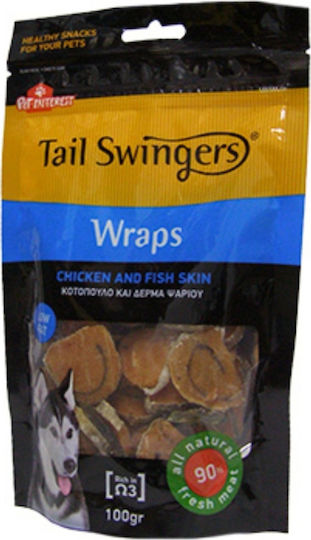 Pet Interest Tail Swingers Wraps Λιχουδιά Σκύλου με Κοτόπουλο και Ψάρι 100gr