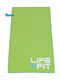 Lifefit Quick Dry Покривка за фитнес Зала Микрофибър Зелена 140x70см