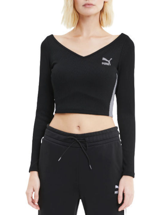 PUMA Classics Black Blouse