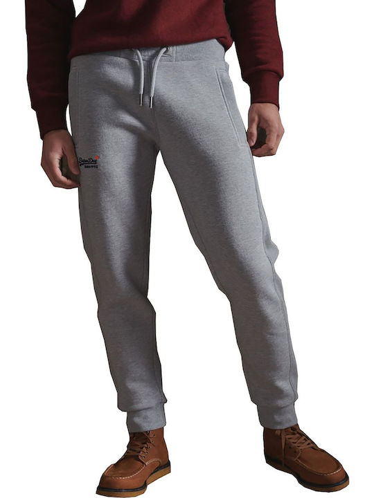 Superdry Sweatpants with Elastic Gray