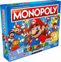 Hasbro Настолна игра Monopoly Super Mario Celebration за 2-6 играчи 8+ години (EN)