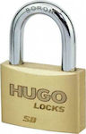 Hugo Locks SB 50 Steel Padlock Brass with Key 50mm 1pcs