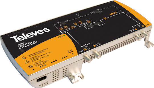 Televes Dtkom Line Broadband Multiband Amplifier 1 Input Ενισχυτής Γραμμής Δορυφορικής 5338