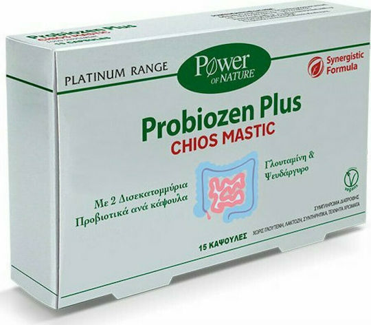 Power Of Nature Platinum Range Probiozen Plus Chios Mastic Probiotics 15 caps