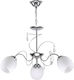 Home Lighting KQ 2221/3 Ferrow Pendant Light Three-Light with Crystals for Socket E27 Silver