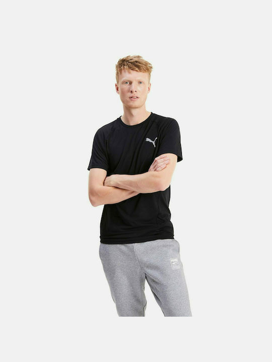 Puma Evostripe T-shirt Bărbătesc cu Mânecă Scurtă Negru