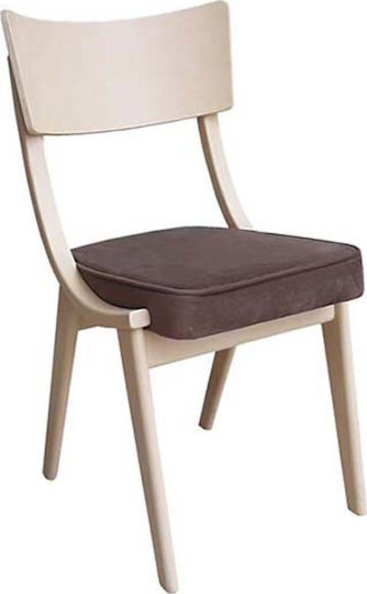 Ashley Καρέκλα Κουζίνας Ξύλινη Μπεζ 45x46x86εκ.