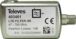 Televes HR (High Rejection) LTE/4G Филтър