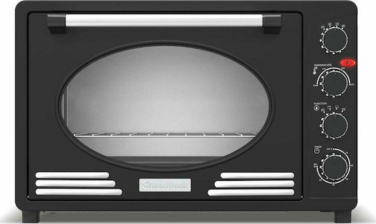 Turbotronic Electric Countertop Oven 45lt without Burners Μαύρο