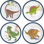 Amscan Plate Χάρτινα Πιατάκια Φαγητού Happy Dinosaur M9903969 8pcs (Μiscellaneous Designs)