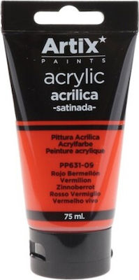 Artix Acrylic Set Culori Acrilice Pictură în culoarea Roșu Vermilion 75ml 1buc PP631-09