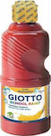 Giotto School Paint Tempera Colour Paint Bottle 500ml Red