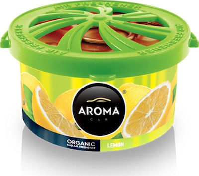 Aroma Car Lufterfrischer-Dose Konsole/Anzeigetafel Auto Organic Zitrone 40gr 1Stück