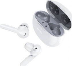 Awei T15 Earbud Bluetooth Handsfree Ακουστικά με Θήκη Φόρτισης Λευκά