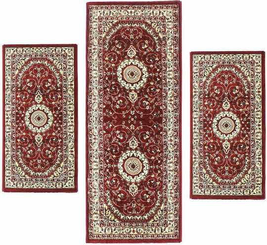 Balsan 9209 Σετ Χαλιά Κρεβατοκάμαρας Focus Classic Red 9209 2τμχ