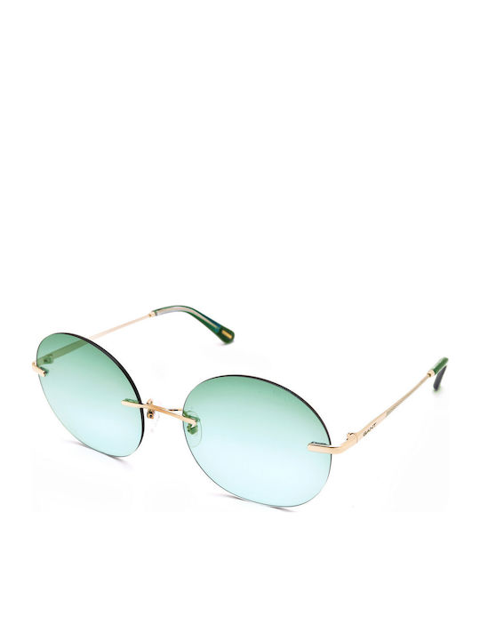 Gant Women's Sunglasses with Green Metal Frame and Green Gradient Lens GA8074 32P