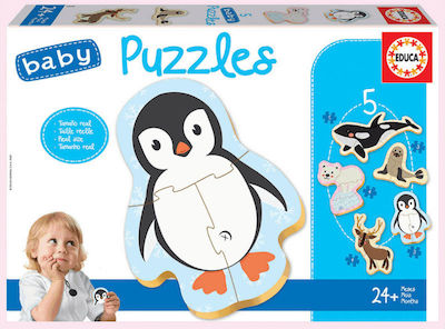 Kids Puzzle Polar Animals for 2++ Years 19pcs Educa