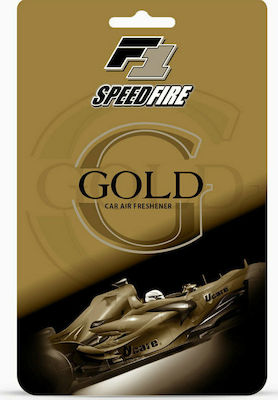 Ucare Αρωματική Καρτέλα Κρεμαστή Αυτοκινήτου F1 Gold