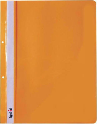 Typotrust Ντοσιέ με Έλασμα για Χαρτί A4 Πορτοκαλί