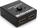 Powertech Bi-Direction 2 to 1 HDMI Switch CAB-H112